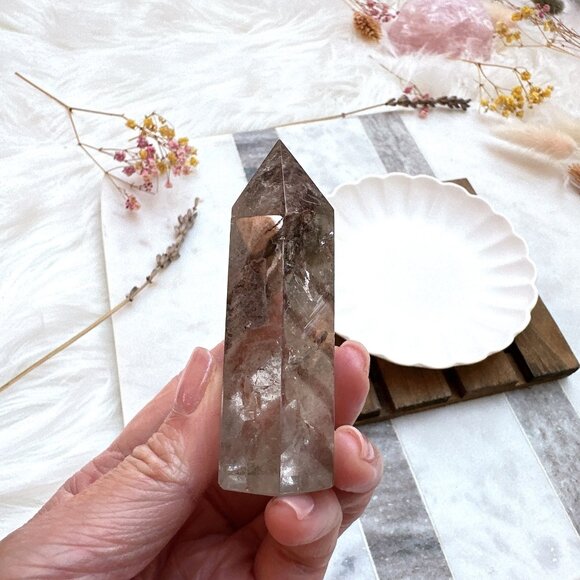 Garden Quartz Polished Point - Picture 2 of 9